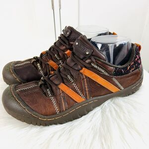 J-41 Jeep Brown Leather Jackie Tahoe Trail Shoes Womens 8.5M Adventure On
